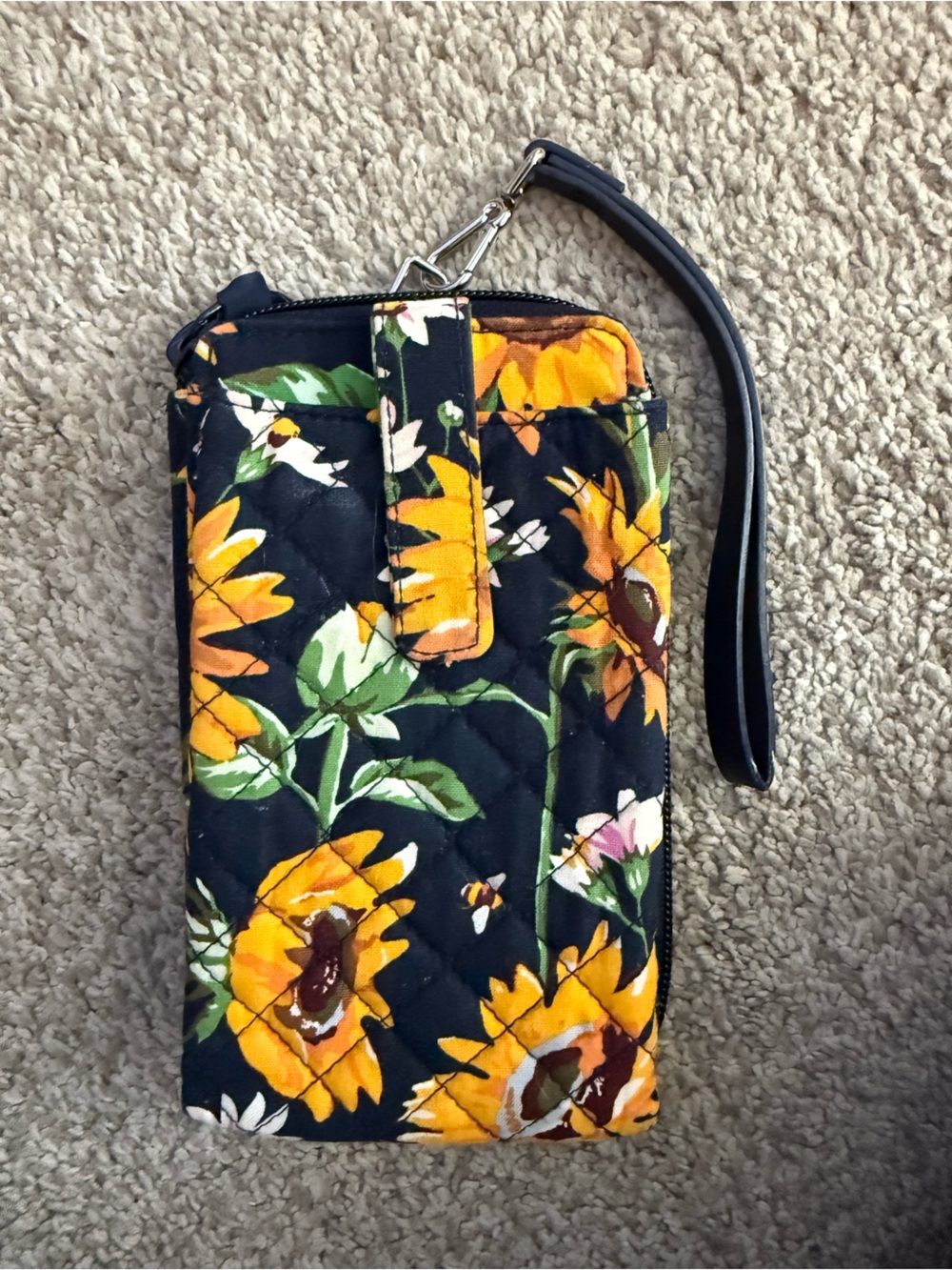Vera Bradley Sunflower Phone/wallet Wristlet